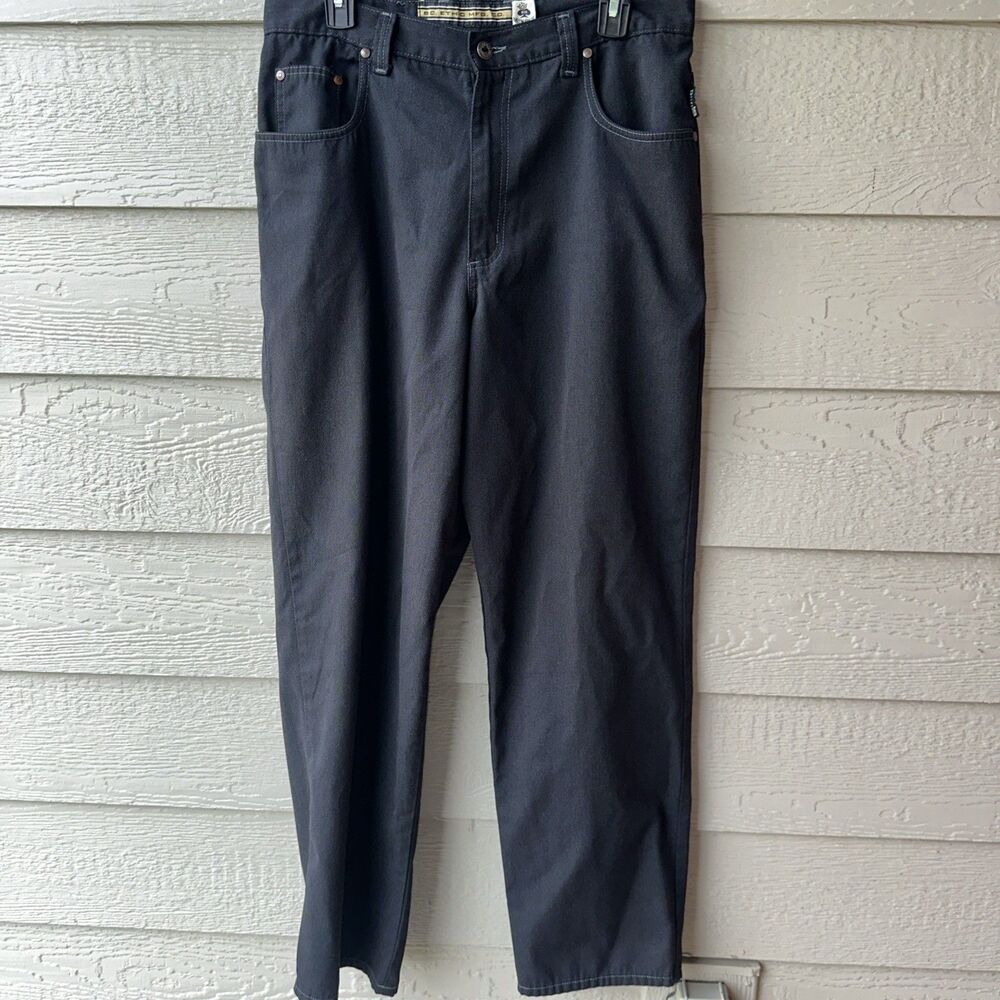 Vintage 90s BC Ethic EZ Jean Black Pants 34x32 Made in USA Misprint Typo Skate